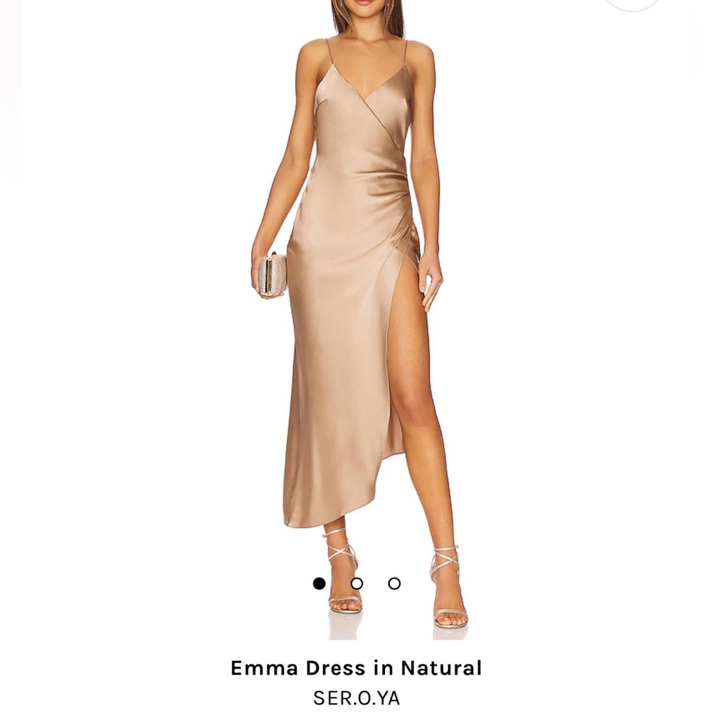 SER.O.YA Emma Dress in Natural